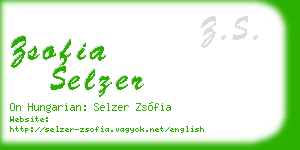 zsofia selzer business card