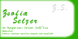 zsofia selzer business card